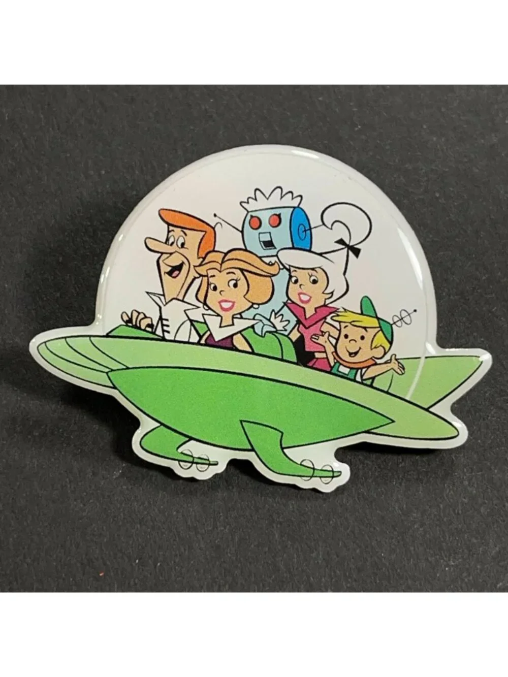 George Jetson Spaceship Lapel Pin Flying Saucer Brooch Pin Accessories Jewelry